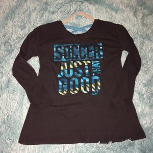 Justice: active Soccer long sleeved tee